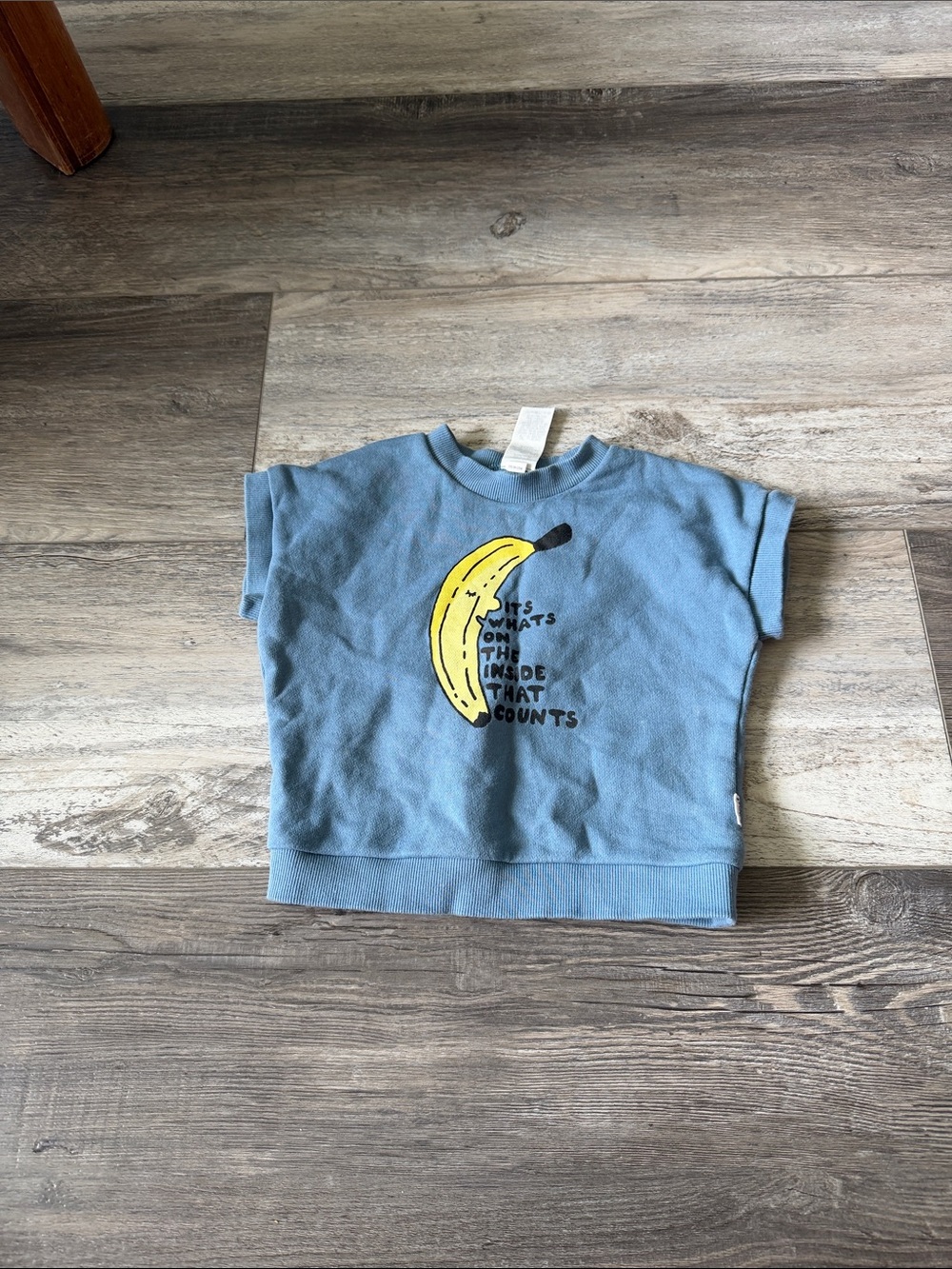 Bonds Blue Short-Sleeve Graphic Tee with Banana Print